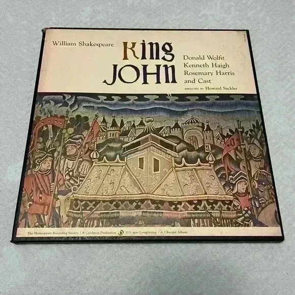 “King John” Shakespeare Play 3xLP Vinyl Box Set - VG+ - Picture 1 of 7